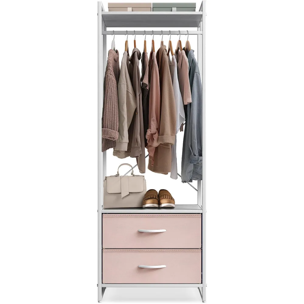 2 Drawer Clothing Rack Storage