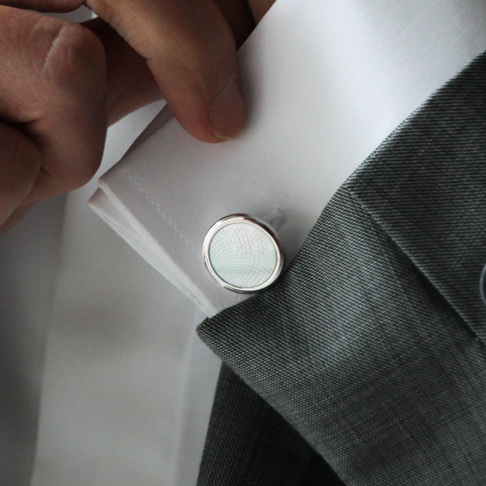 Azuro Classic Cufflinks | Crystal Cufflinks