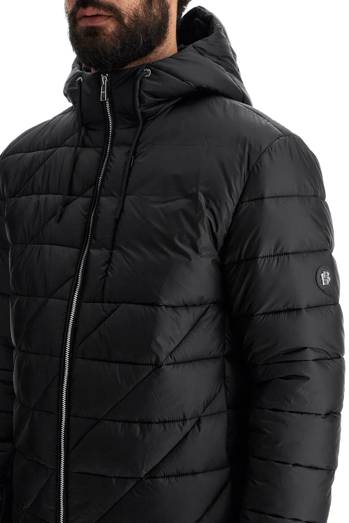 Boss lightweight down jacket with hood