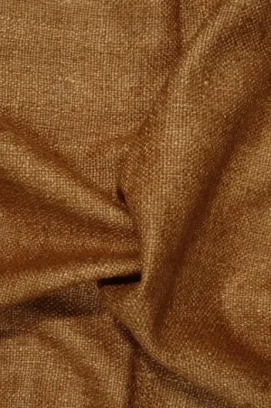 Brownish Yellow Silk Linen (Matka) Fabric