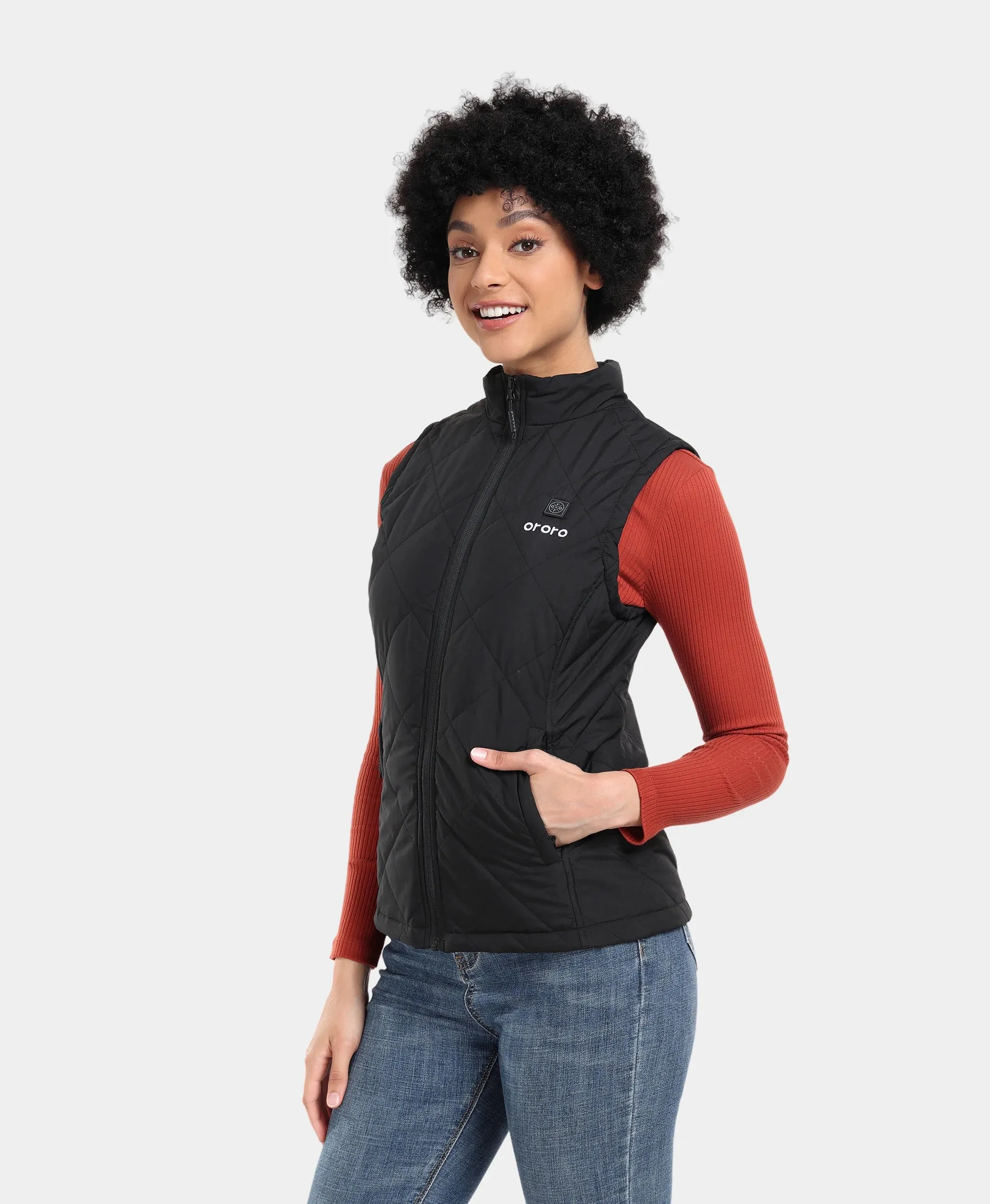 Bundle Deal - Women's Heated Quilted Vest & Extra Mini 5K Battery