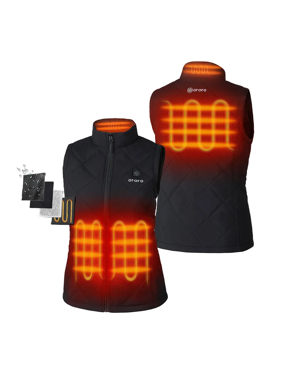 Bundle Deal - Women's Heated Quilted Vest & Extra Mini 5K Battery