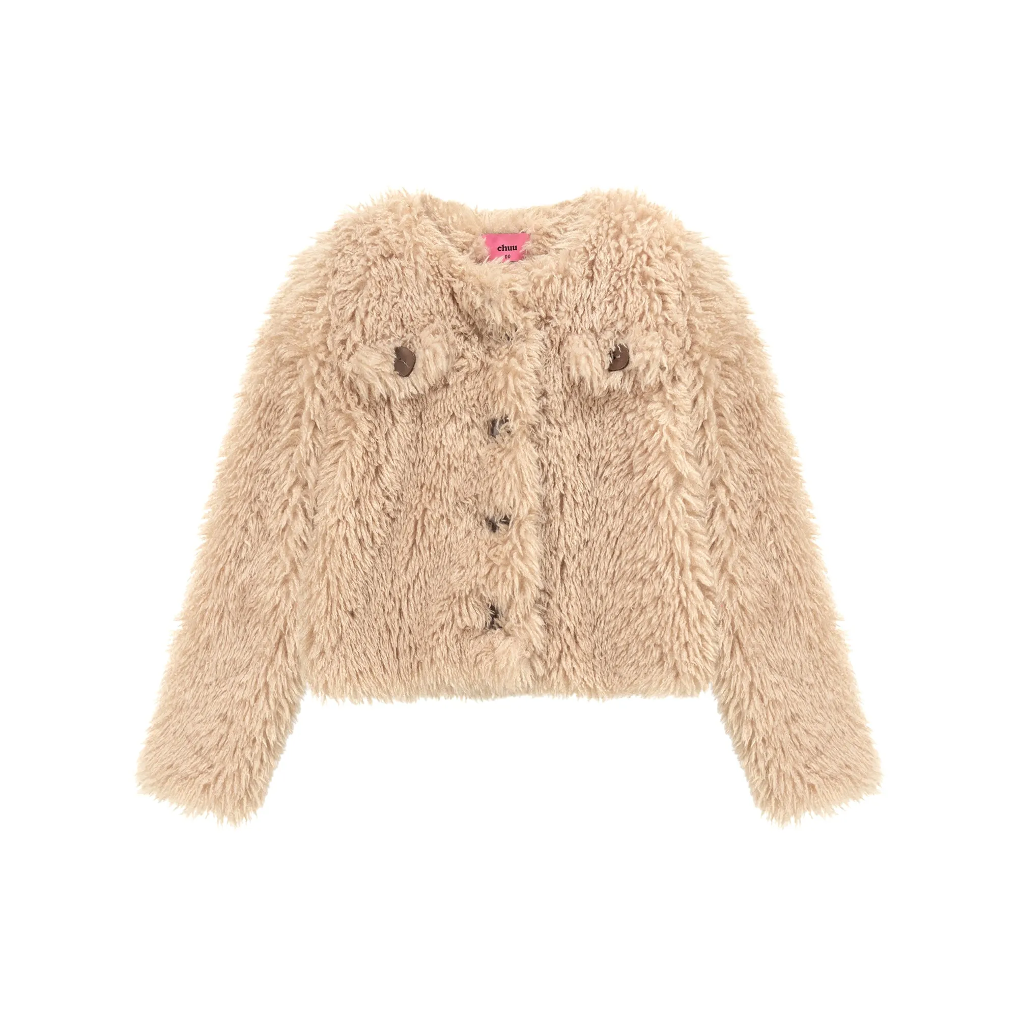 Cozy Fur Button Jacket