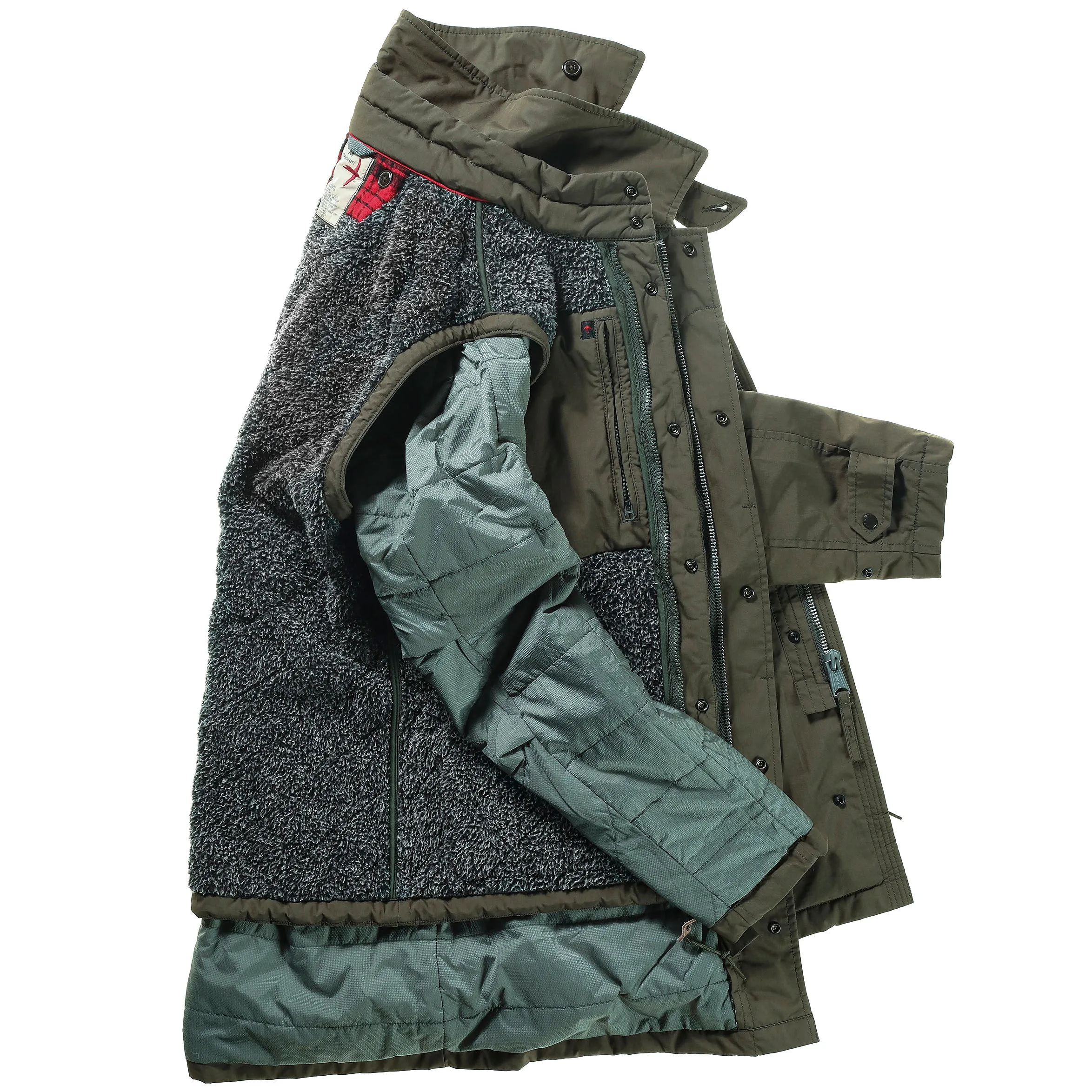 Dark Army Skiff Trench (2-in-1) w/ Detachable Vest by Relwen