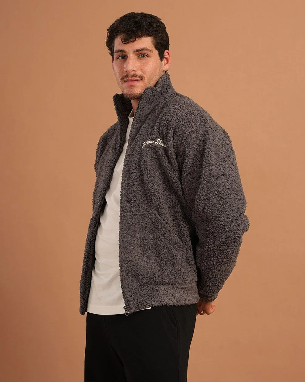 Dark Grey Fleece Jacket