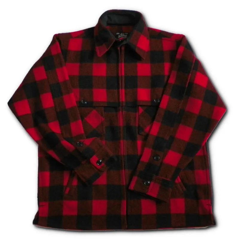 Double Cape Jac Shirt - Red Black 2" Check