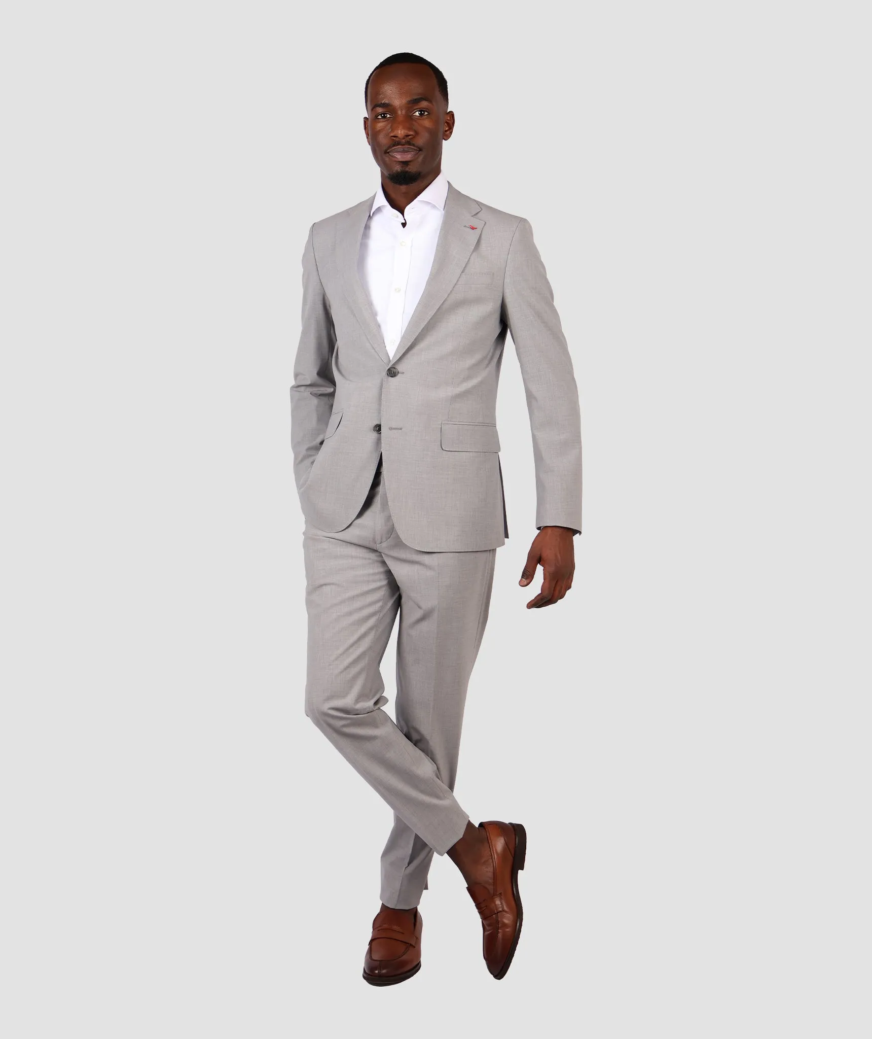 DS Damat Light Grey  Classic Suit -86% Wool