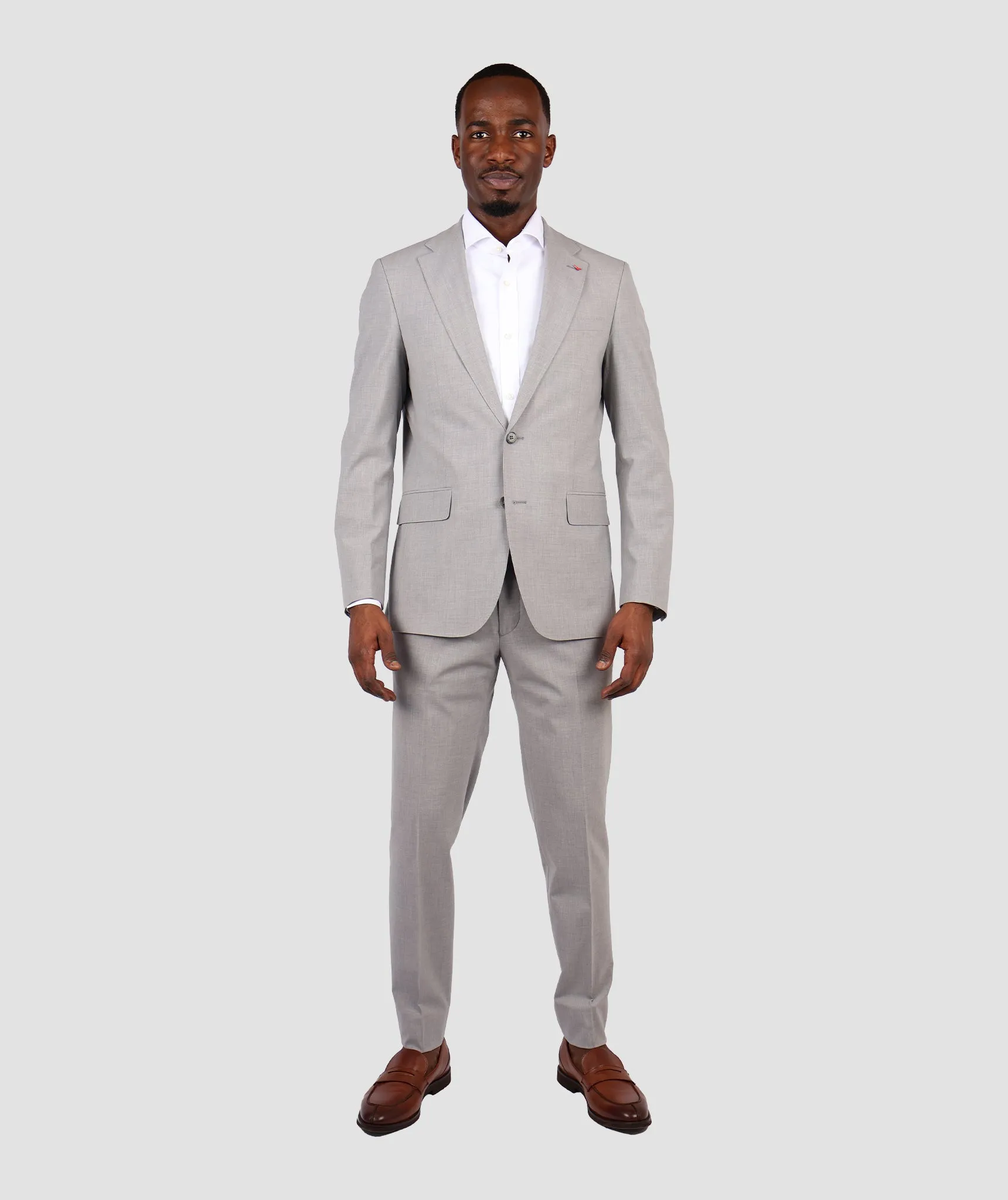 DS Damat Light Grey  Classic Suit -86% Wool