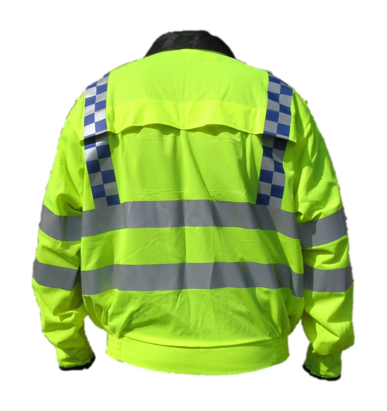 Ex Police Hi Vis Lightweight Reflective Bomber Jacket