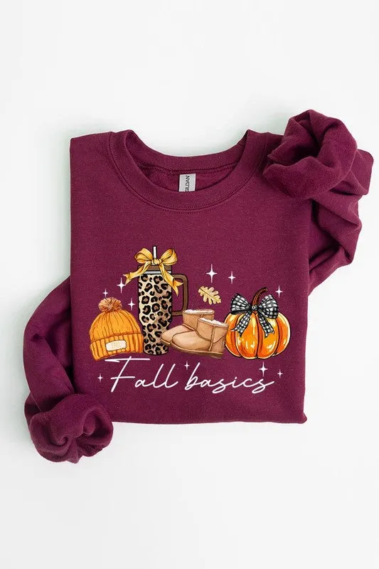 Fall Basics Graphic Fleece Sweatshirts