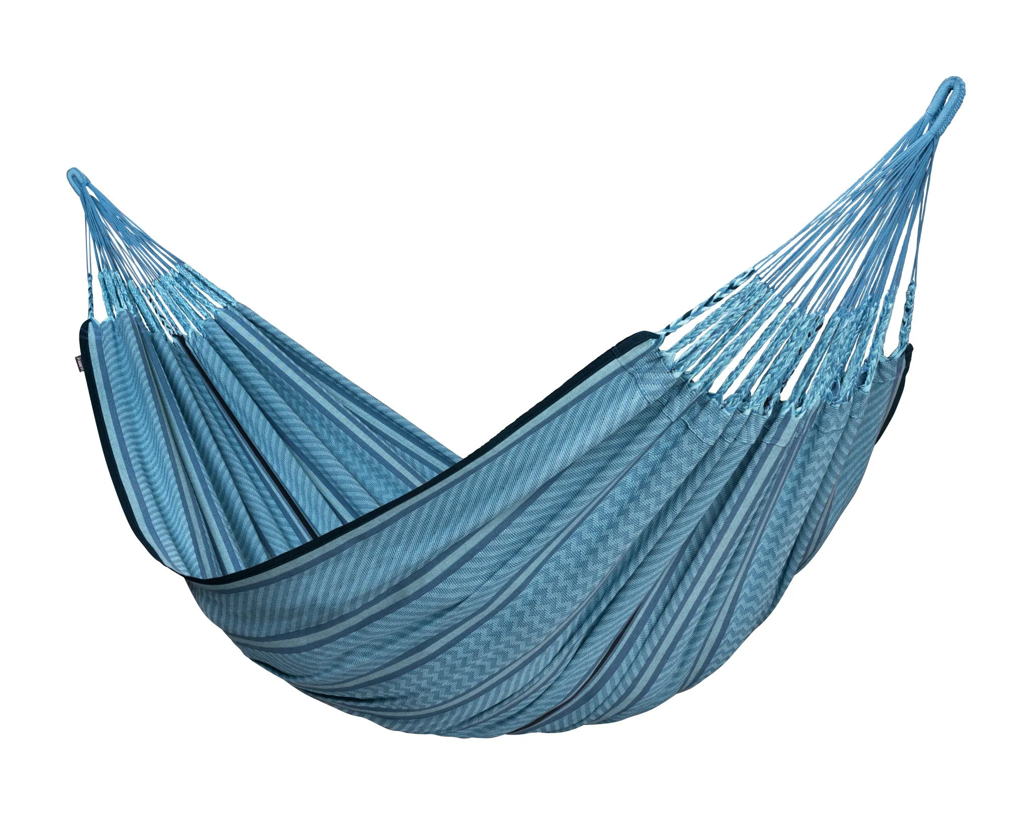 Flora Blue Zebra - Organic Cotton Kingsize Classic Hammock