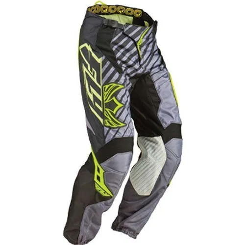 Fly Racing Kinetic Rs  Motorcycle Pants - Black, Grey and Yellow, Size 36