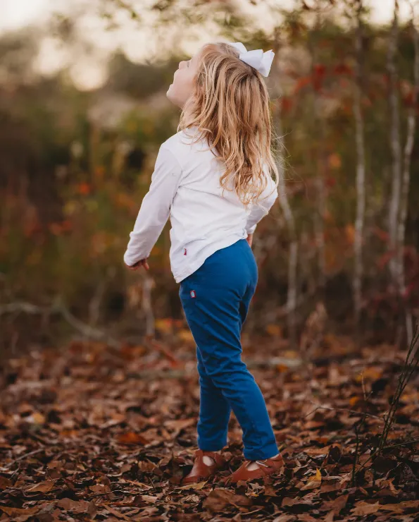 Girls Soft Cotton Jersey Long Sleeve Tee | Purple