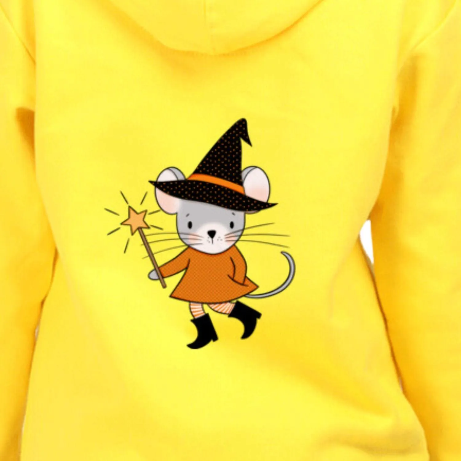 Halloween Mouse Witch - Kids Hooded Sweatshirt