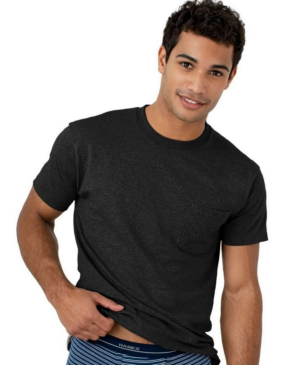 Hanes Men's FreshIQ Comfort Soft Dyed Pocket Tee