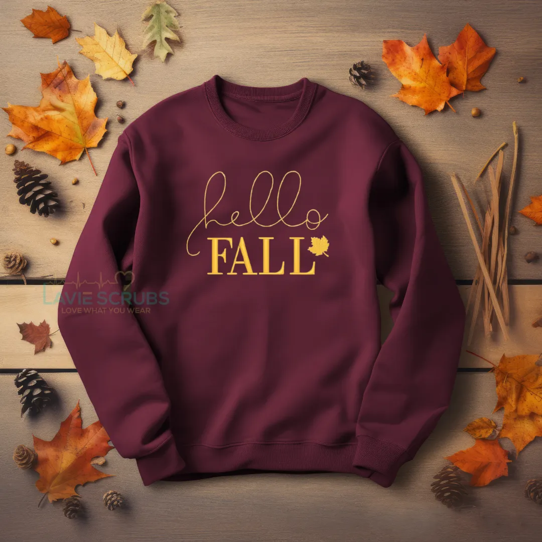 Hello Fall Seasonal Sweatshirt