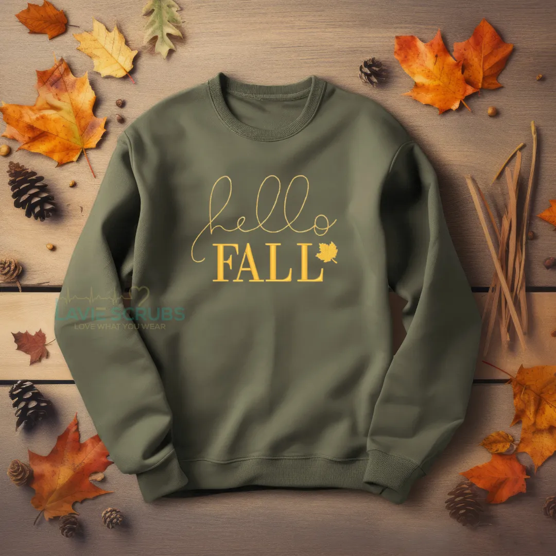 Hello Fall Seasonal Sweatshirt