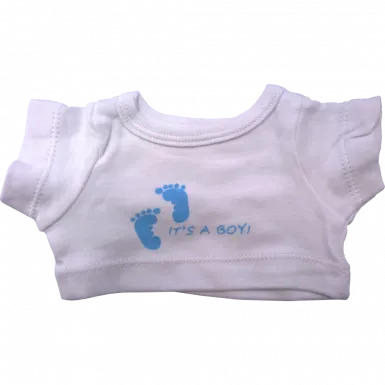 Its A Boy T-Shirt Footprint