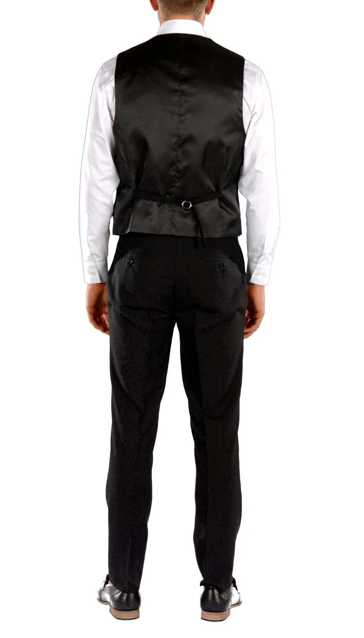 JAX Black Slim Fit 3 Piece Suit