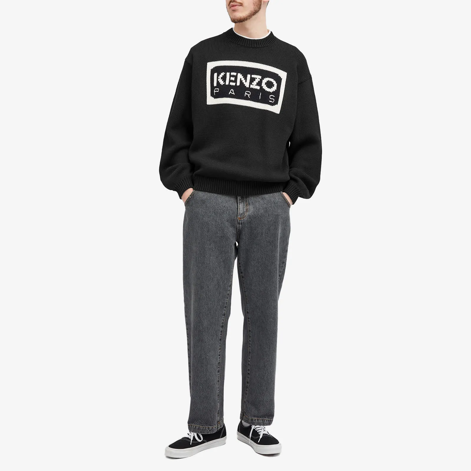 Kenzo Logo Jumper, black