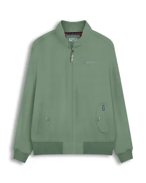 Lambretta Men's LMBBHH1 Showerproof Classic Harrington Jacket Green