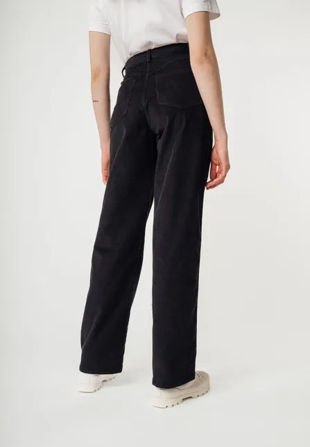 Mela Oorja Black High Waisted Cords