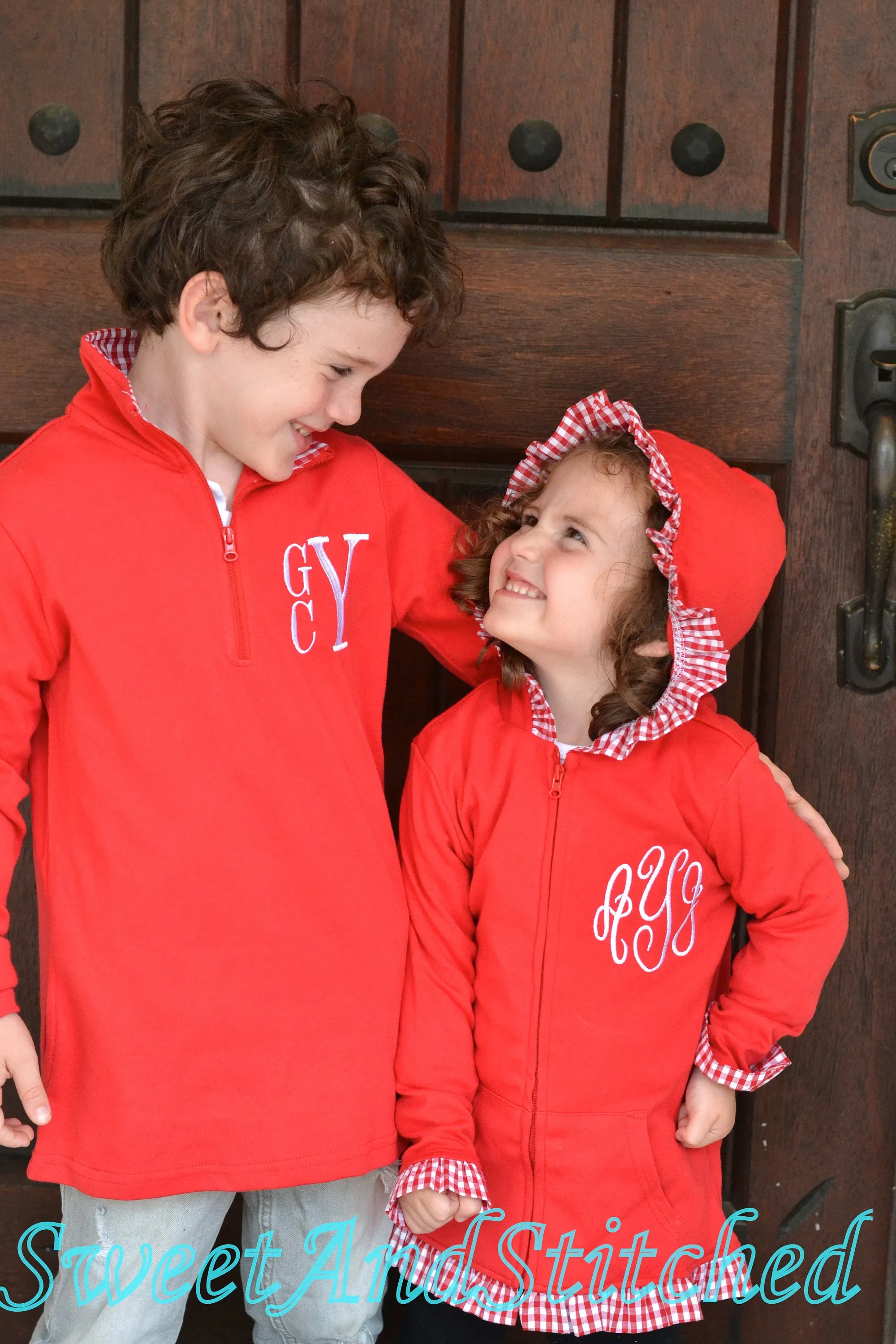 Monogrammed Boys Jacket, Monogrammed pullover sweatshirt for boys