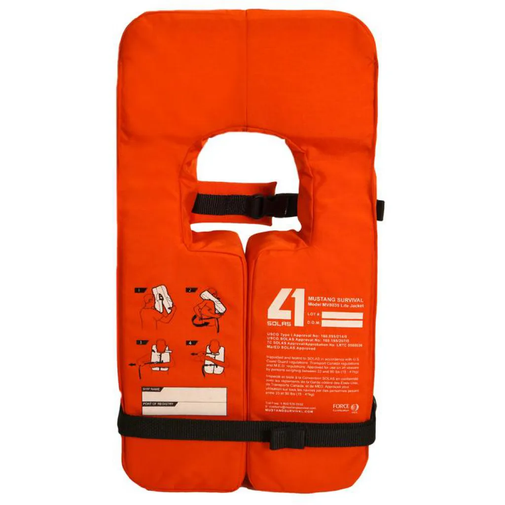 Mustang Adult Solas Lifejacket TC & USGC