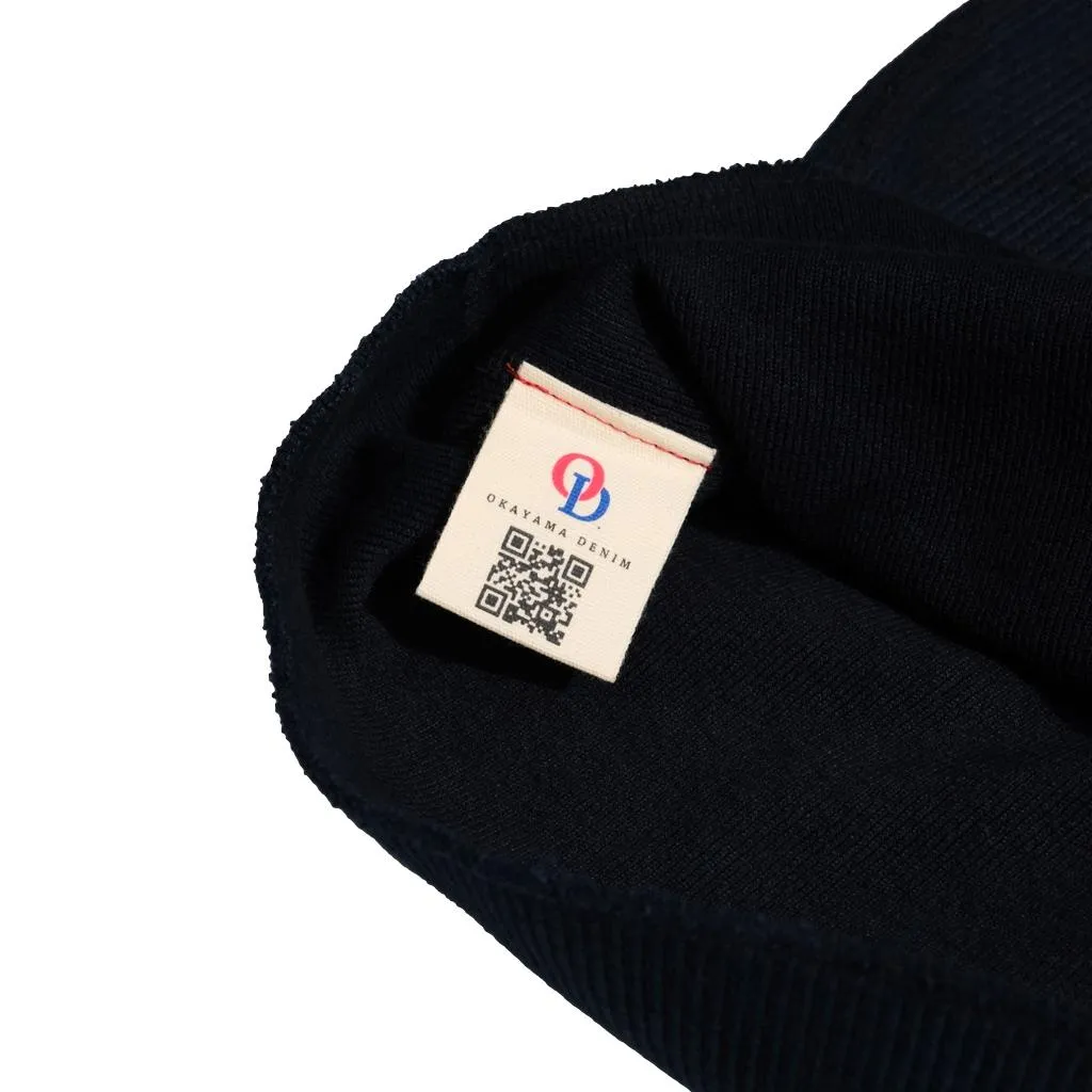 OD LW Indigo Dyed Classic Royal Rib Knit Thermal Henley