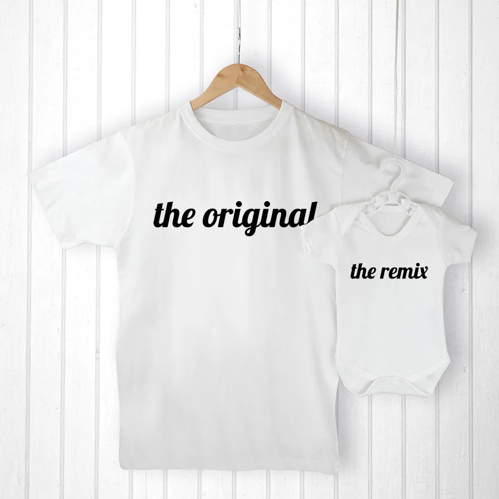 Original & Remix Dad and Baby T-shirts