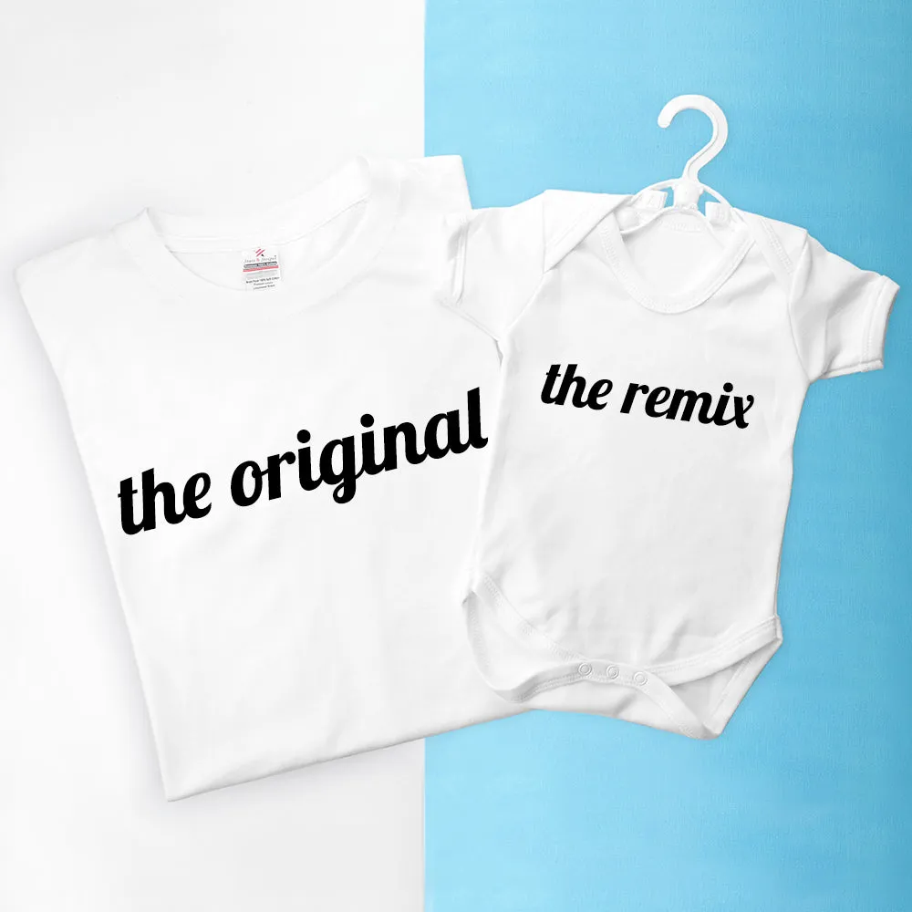 Original & Remix Dad and Baby T-shirts