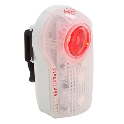 P-Bike Tl,Superflash Turbo 1 Watt Led 2Red Leds, Bat Inc Superflash Turbo Planet Bike Lights