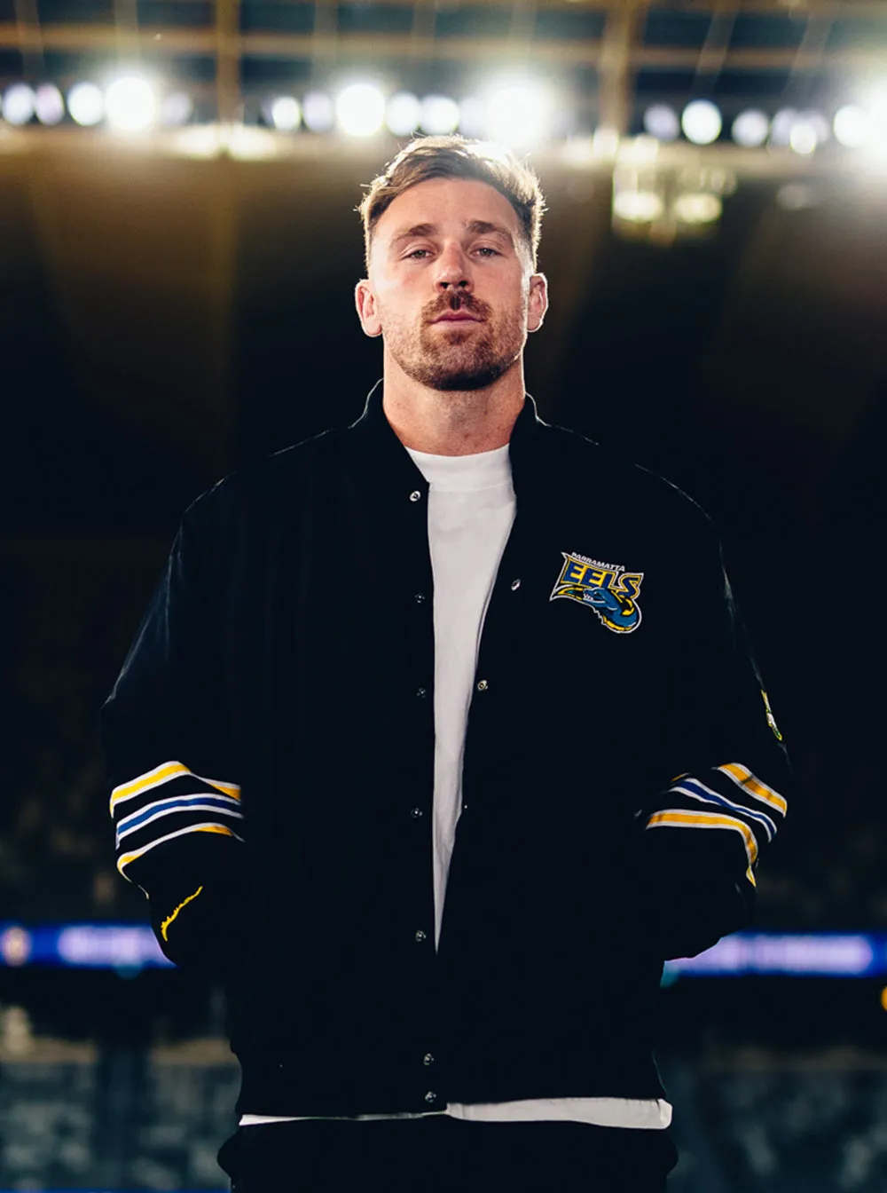 Parramatta Eels x Mitchell & Ness Bomber Jacket