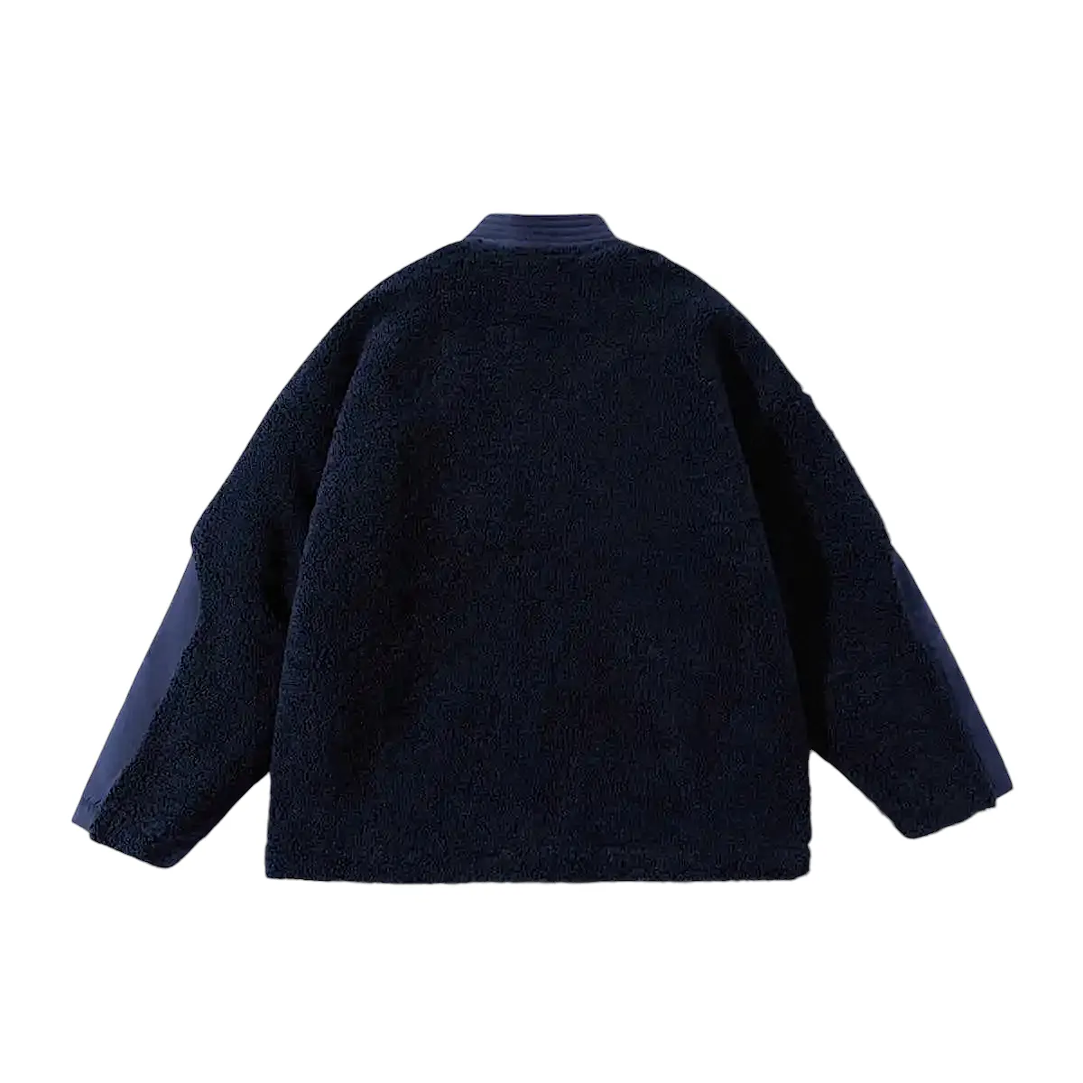 Polar fleece cardigan with contrast pockets