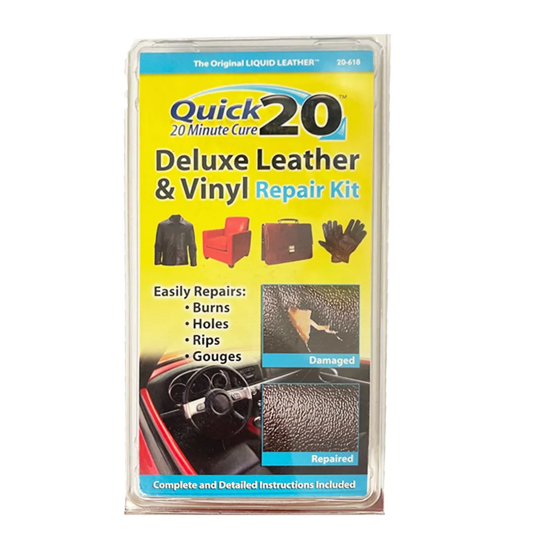 Quick 20 Deluxe Leather & Vinyl Repair Kit (20-618)