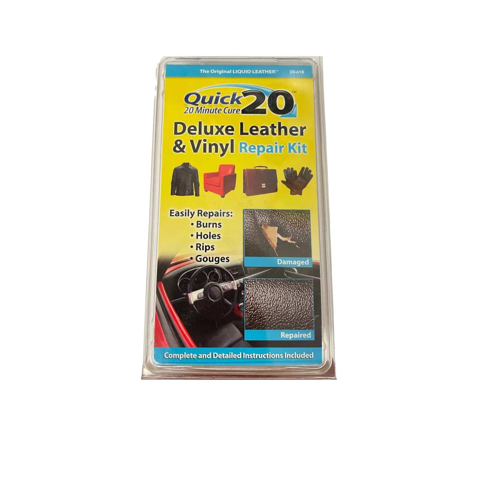 Quick 20 Deluxe Leather & Vinyl Repair Kit (20-618)