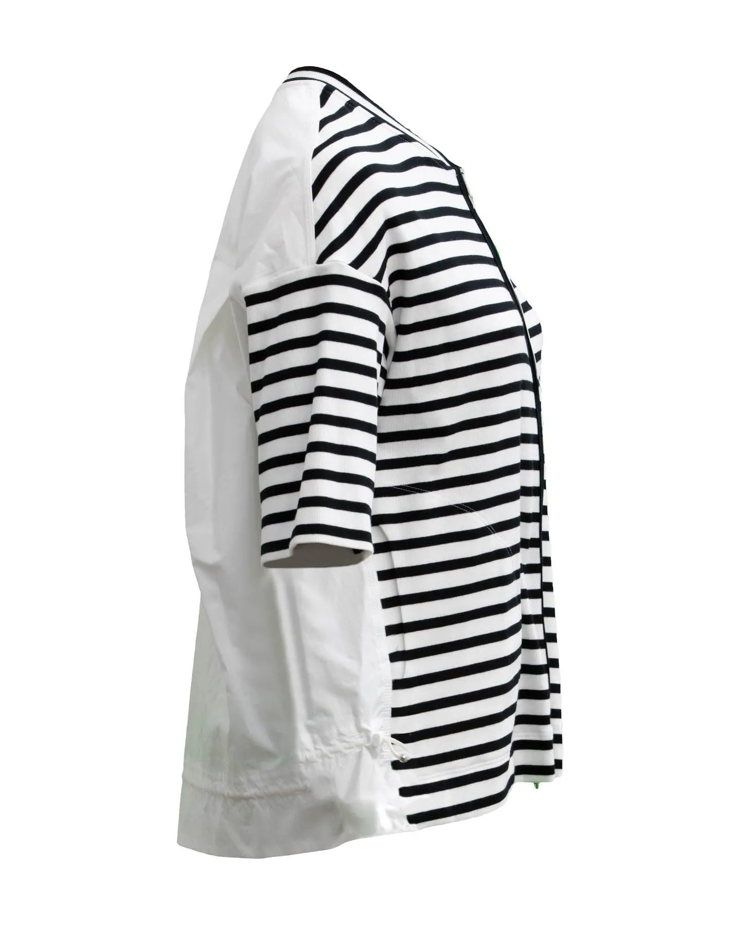 Ribbed Stripe Front Jacket