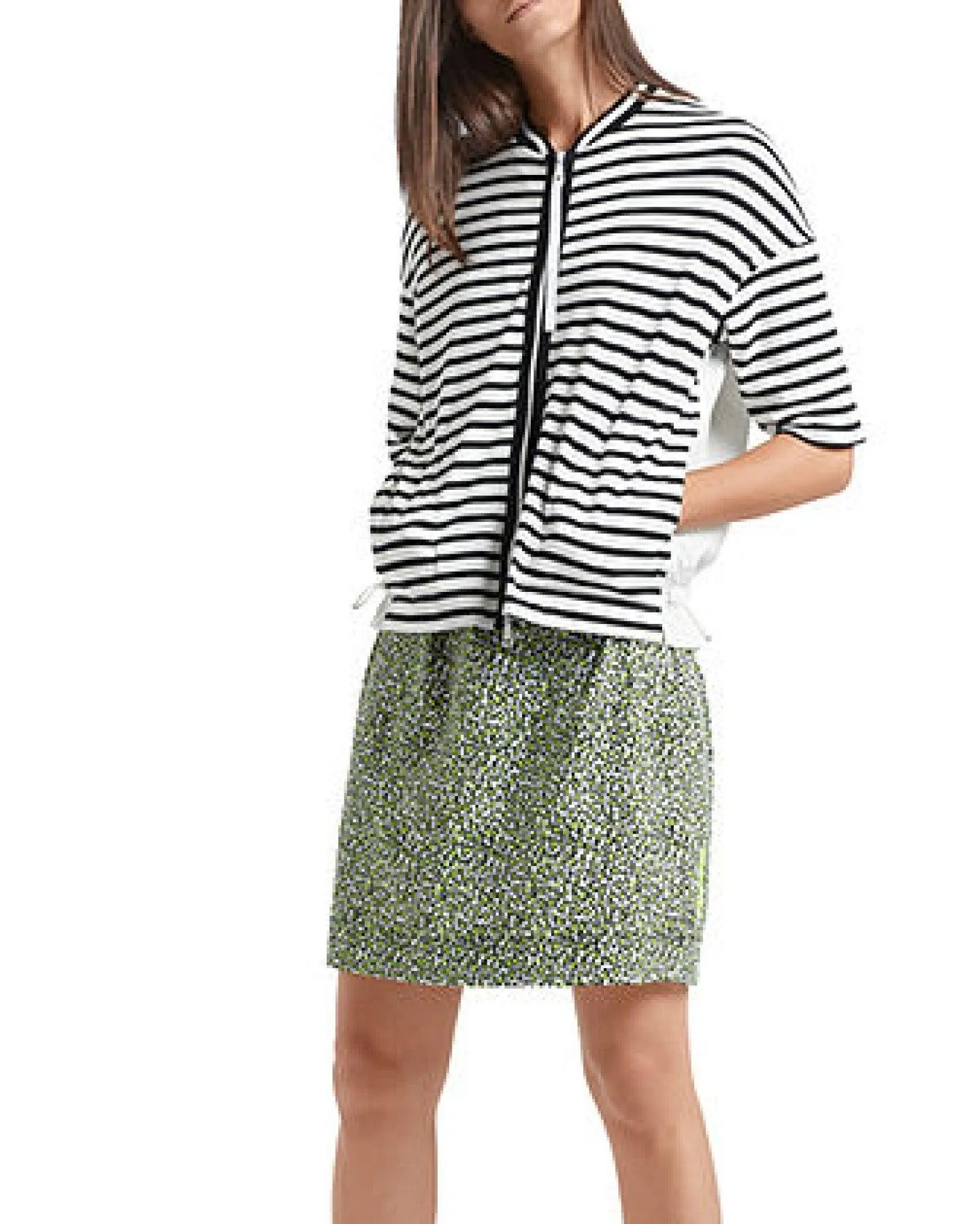 Ribbed Stripe Front Jacket