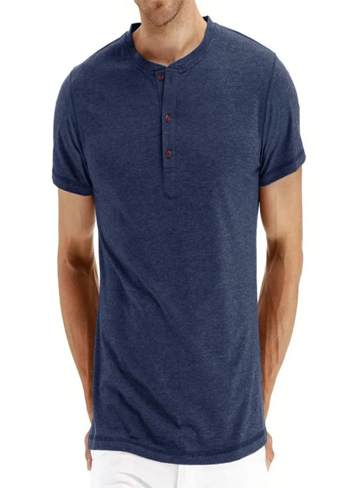 Soft Wash Slim Fit Henley T-shirt