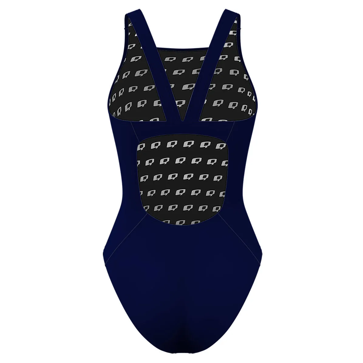 Solid Navy - Classic Strap Swimsuit