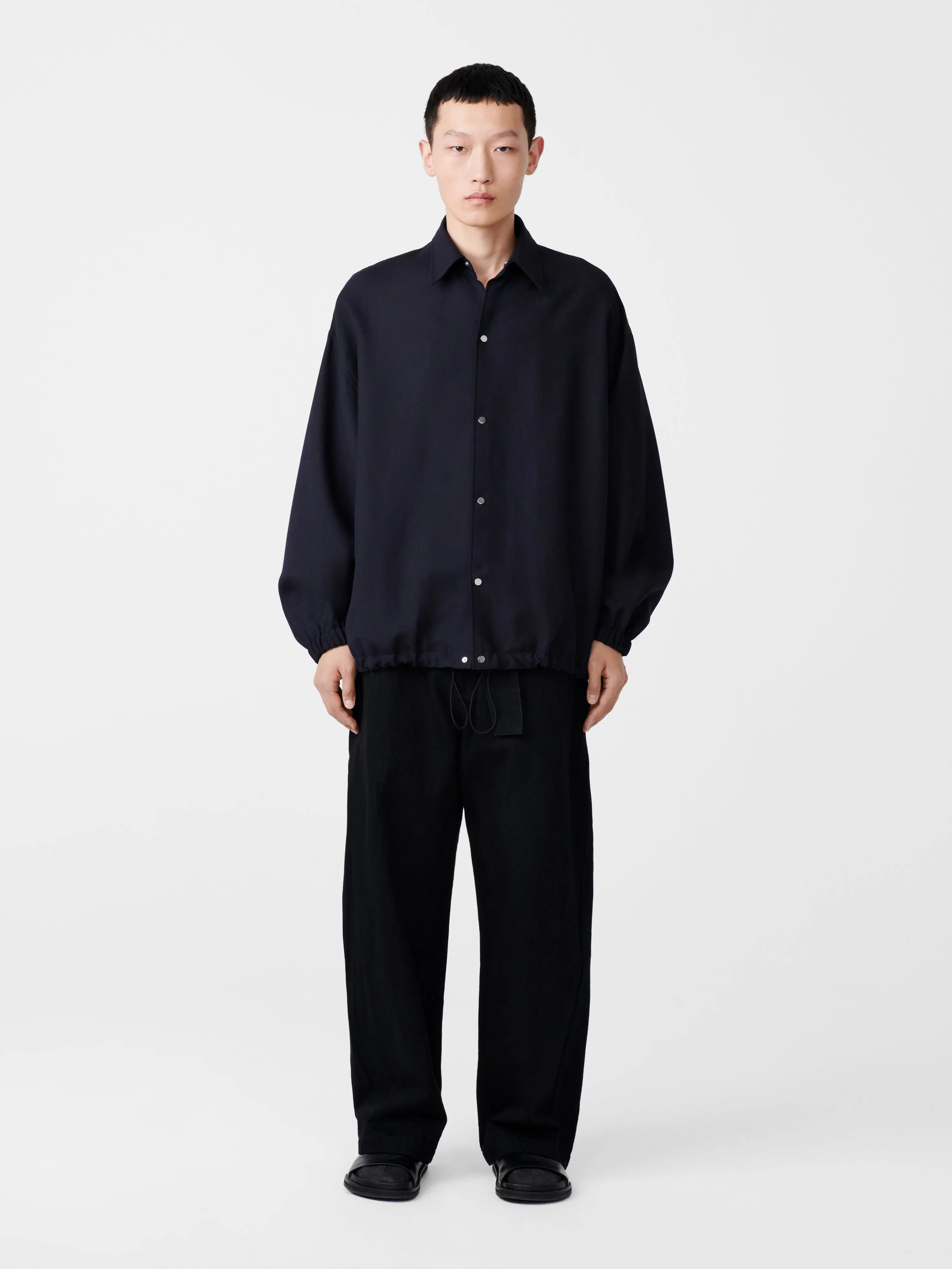 Sphere Tropical Wool Jacket in Darkest Navy