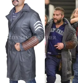 Suicide Squad Jai Courtney Captain Boomerang Genuine Leather Coat