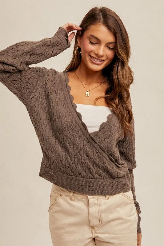 Sydney Scallop Edge Sweater