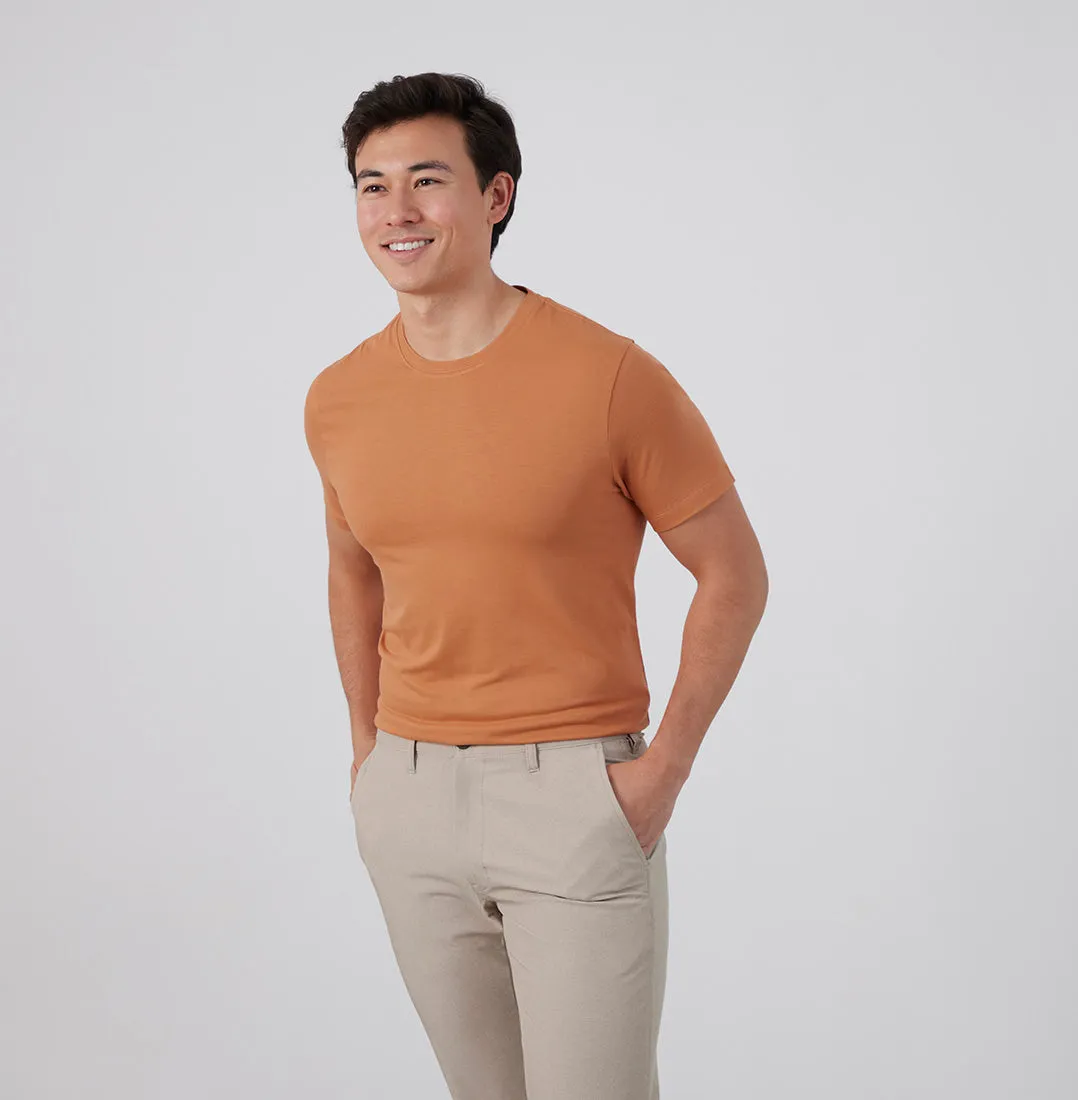 Threshold Crew Neck T-Shirt Slim Fit - Rustic Orange