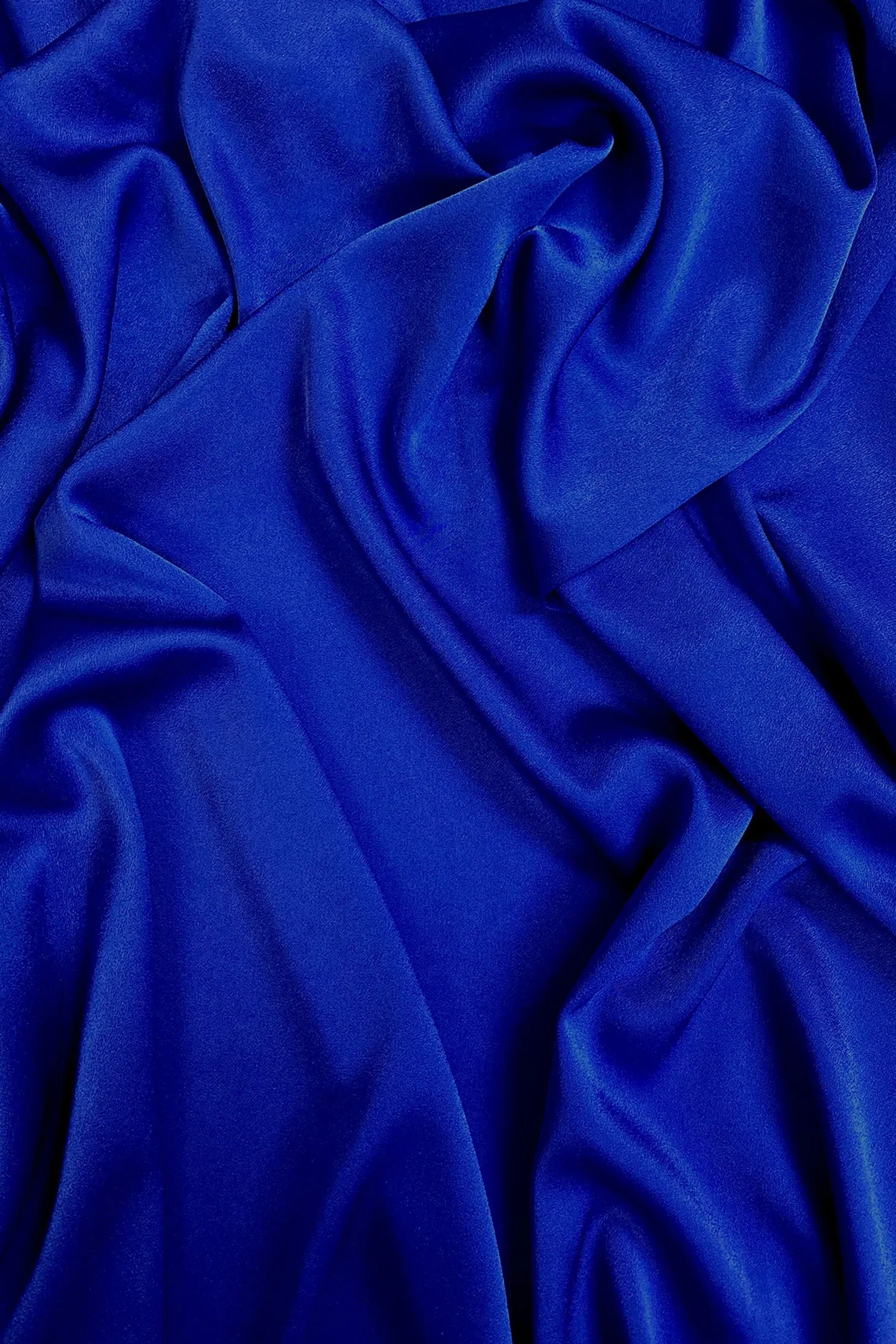 Triacetate Satin Backed Crepe in Lapis