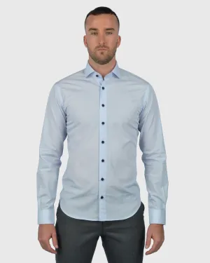 VINCENT & FRANKS S21SSP19021 BLUE PRINT SLIM SC SHIRT