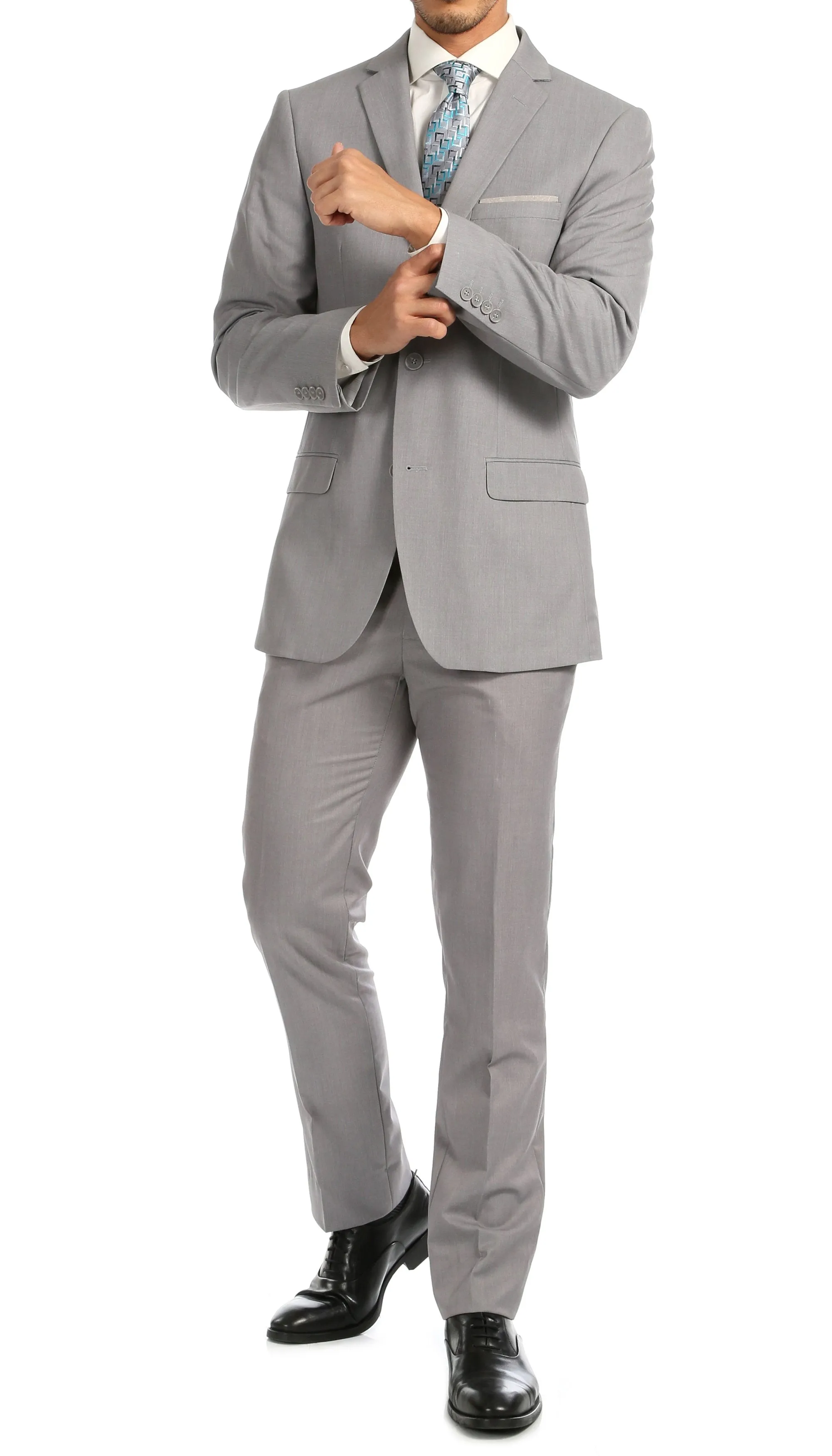 Windsor Light Grey Slim Fit 2 Piece Suit