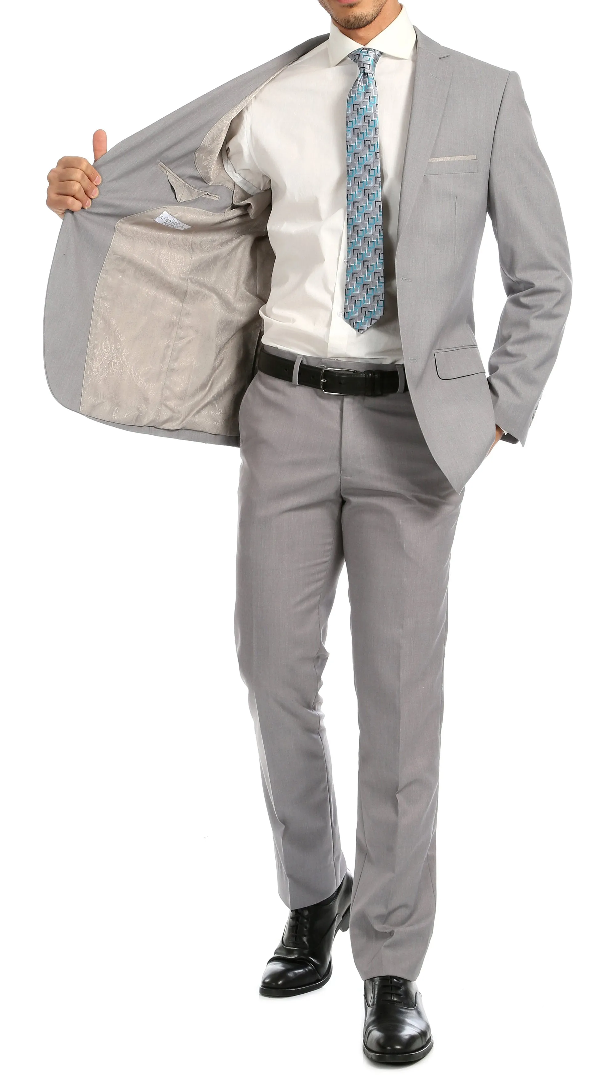 Windsor Light Grey Slim Fit 2 Piece Suit