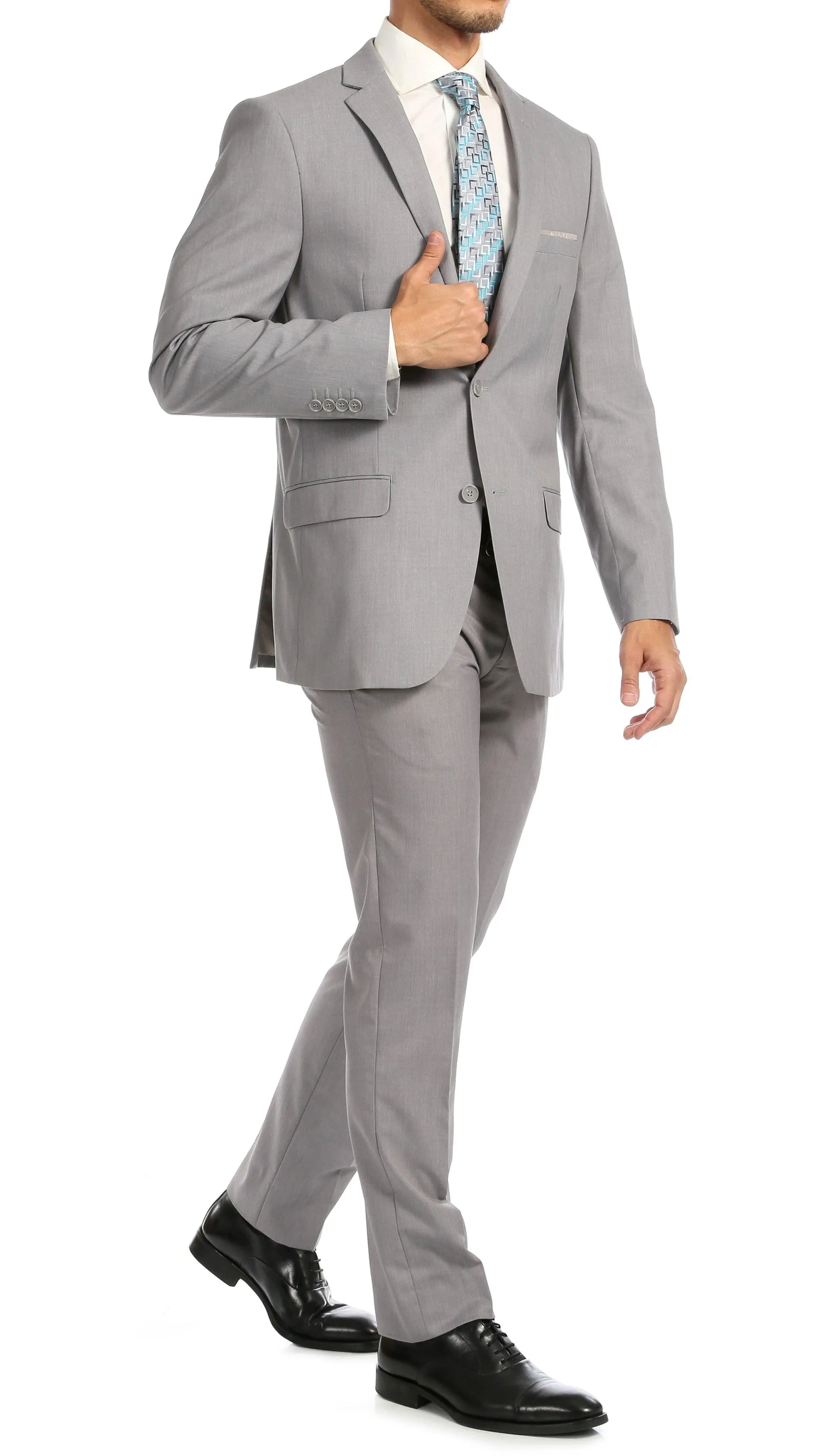 Windsor Light Grey Slim Fit 2pc Suit