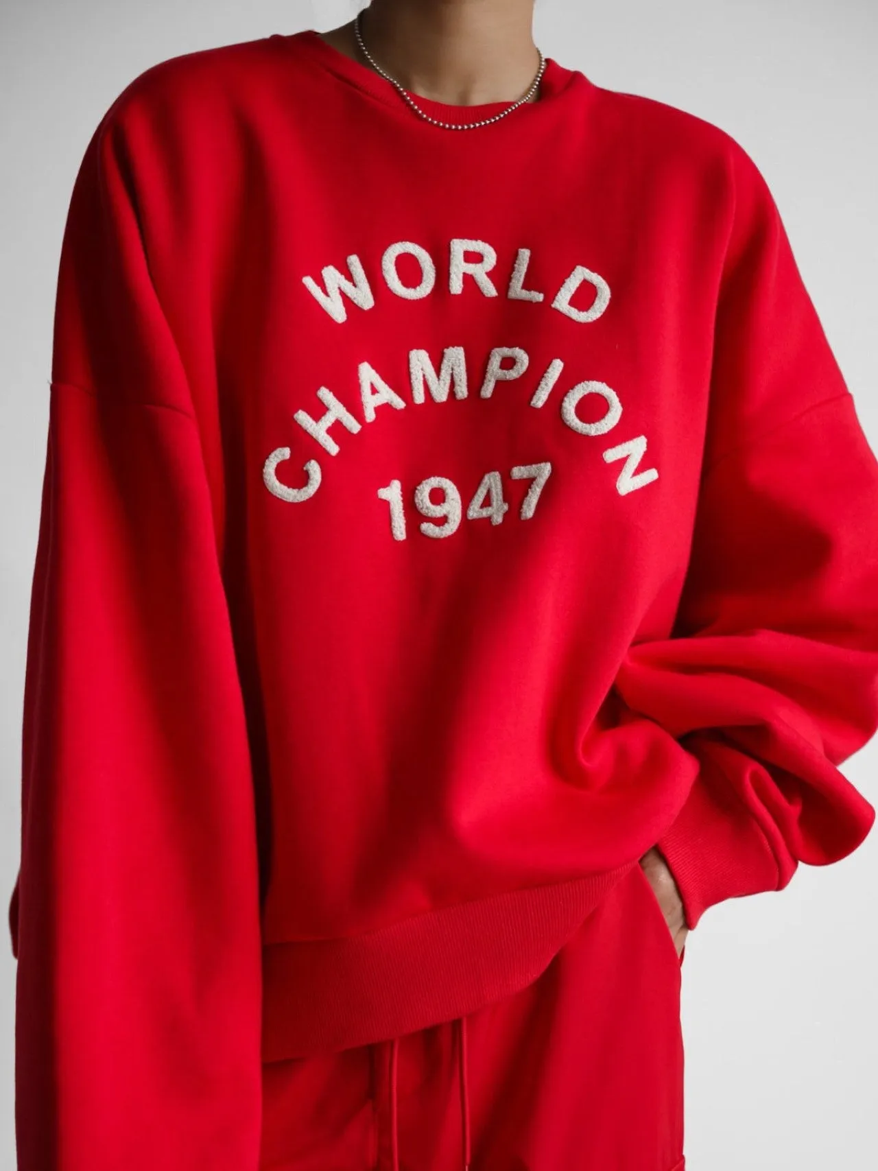 WORLD CHAMPION STITCHED SWEATSHIRT